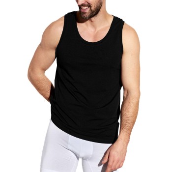 Panos Emporio Bamboo Tank Top Sort Large Herre
