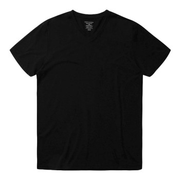 Panos Emporio Bamboo V-neck Tee Sort Medium Herre
