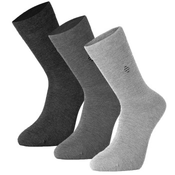 Panos Emporio Strømper 3P Daniel Bamboo Sock Grå/Mørkegrå One Size Herre