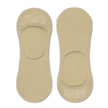 Panos Emporio Strømper 2P Runar Cotton No Show Sock Beige Str 43/46 Herre