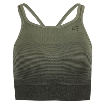 Pierre Robert Bh Light Support Sports Bra Grøn Large Dame