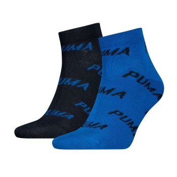 Puma Strømper 2P BWT Quarter Sock Blå Str 43/46
