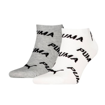 Puma Strømper 2P BWT Sneaker Sock Hvid/Grå Str 35/38