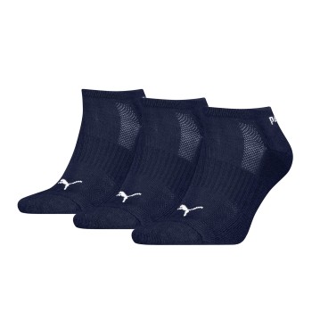 Puma Strømper 3P Cushioned Ankle Sock Marineblå Str 43/46