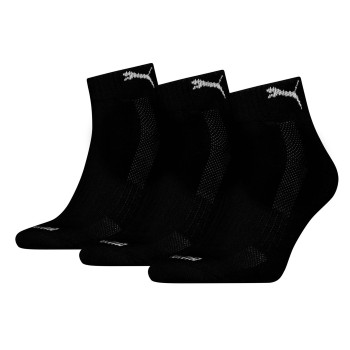Puma Strømper 3P Cushioned Quarter Sock Sort Str 43/46