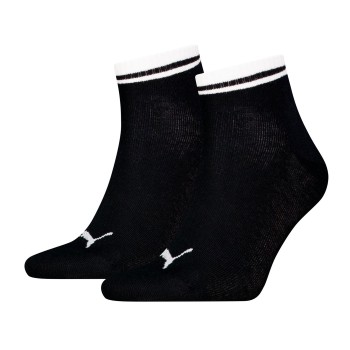 Puma Strømper 2P Heritage Quarter Socks Sort Str 35/38