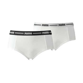 Puma Trusser 2P Iconic Mini Shorts Hvid Large Dame