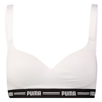 Puma BH Iconic Padded Top Hvid Large Dame