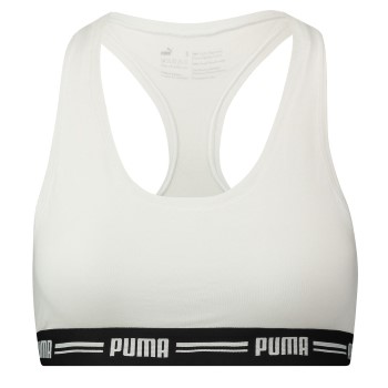 Puma BH Iconic Racer Back Bra Hvid Medium Dame