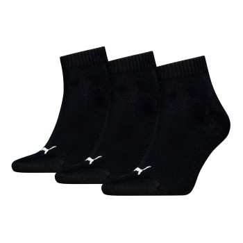 Puma Strømper 3P Quarter Socks Sort Str 35/38