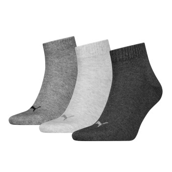 Puma Strømper 3P Quarter Socks Grå Str 43/46