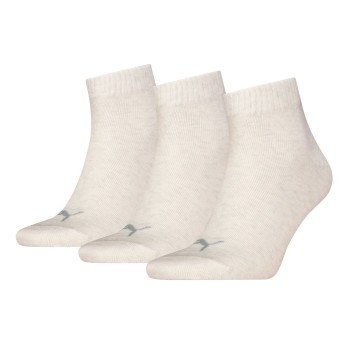Puma Strømper 3P Quarter Socks Lysegrå Str 43/46