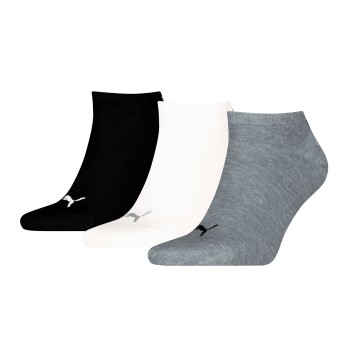 Puma Strømper 3P Sneaker Socks Sort/Grå Str 43/46