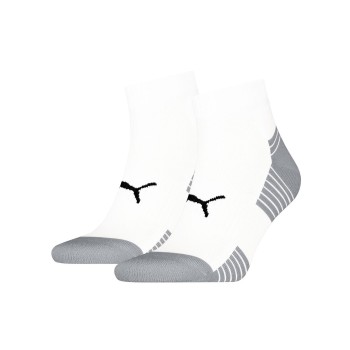 Puma Strømper 2P Sport Cushioned Quarter Socks Hvid Str 39/42