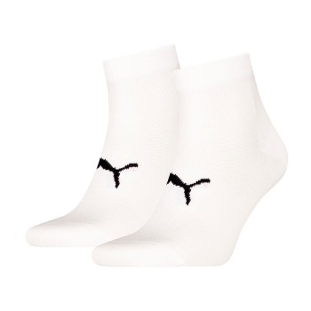 Puma Strømper 2P Sport Light Quarter Socks Hvid Str 43/46
