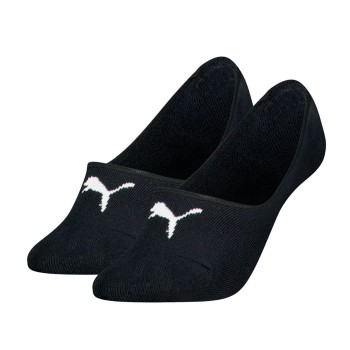 Puma Strømper 2P Women Cushioned Footie Socks Sort bomuld Str 35/38 Dame