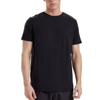 Resteröds Bamboo Crew Neck Sort Small Herre