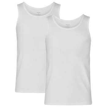 Resteröds 2P Bamboo Tank Top Hvid Medium Herre