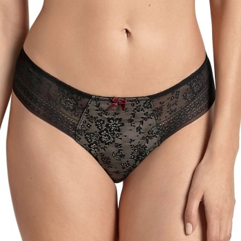 Rosa Faia Trusser Fleur Thong Sort 38 Dame