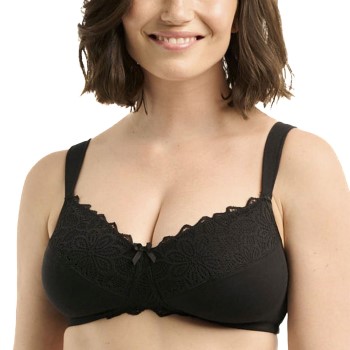 Sans Complexe BH Ava Post Surgical Non Wire Bra Sort bomuld C 95 Dame
