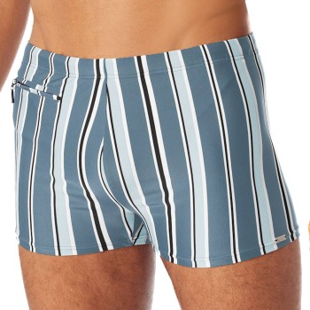 Schiesser Badebukser Aqua Classic Swim Shorts Blå/Lyseblå Large Herre