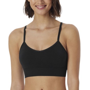 Schiesser BH Bustier Removable Pads Top Sort polyamid Medium Dame