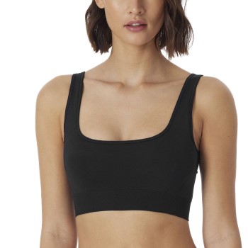 Schiesser BH Bustier Seamless Top Sort polyamid X-Large Dame