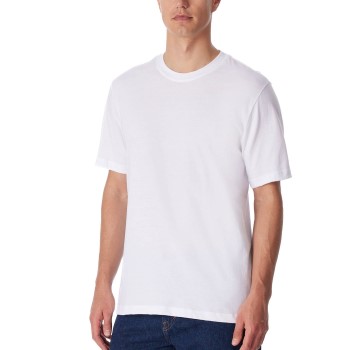 Schiesser 2P Essentials American T-shirts Round Neck Hvid bomuld Large Herre