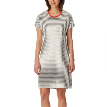 Schiesser Women Shortsleeve Nightshirt Benhvid bomuld 48 Dame