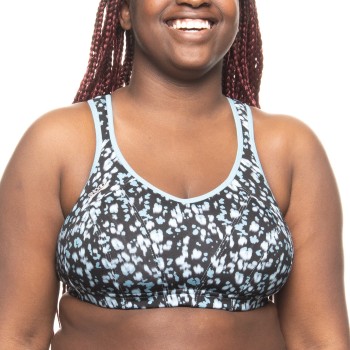 Shock Absorber BH Active MultiSports Support Bra Blå Mønster E 85 Dame