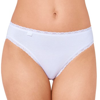 Sloggi Trusser 3P 24 7 Cotton Lace Tai Briefs Hvid bomuld 42 Dame