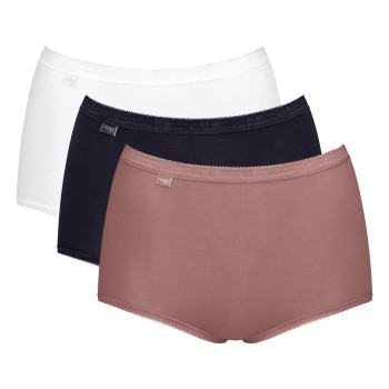 Sloggi Trusser 3P Basic Plus Maxi Colored Flerfarvet-2 bomuld 42 Dame