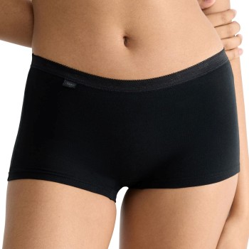 Sloggi Trusser Basic Short Sort bomuld 48 Dame