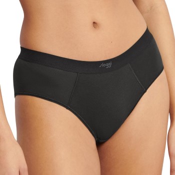 Sloggi Trusser 2P Ever Ease Hipster Briefs Sort bomuld Large Dame