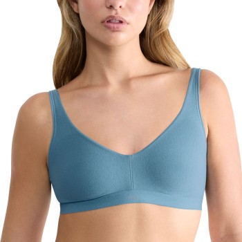 Se Sloggi Bh Ever Ease Soft Bra Blå Small Dame ved Timarco