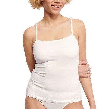 Sloggi Ever Ease Spaghetti Top Hvid bomuld Large Dame