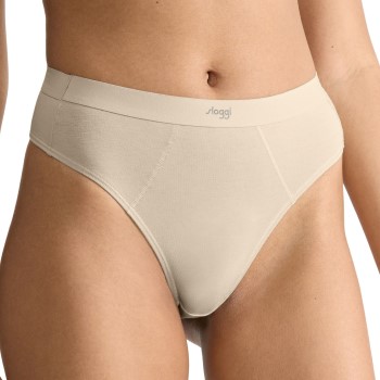 Sloggi Trusser Ever Ease String Beige bomuld Small Dame