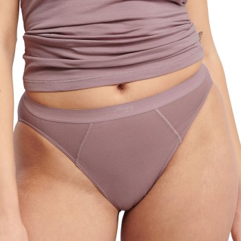 Sloggi Trusser 2P Ever Ease Tai Briefs Gammelrosa bomuld Large Dame