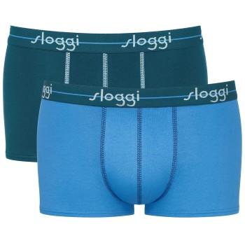 Sloggi 2P For Men Start Hip Blå/Lyseblå bomuld Large Herre