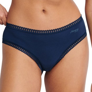 Sloggi Trusser 3P GO Crush Hipster Briefs Sort/Blå bomuld XX-Large Dame