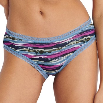Sloggi Trusser 3P GO Crush Hipster Briefs Blå/Grøn bomuld X-Small Dame