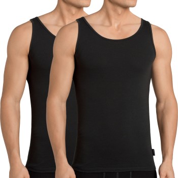 Se Sloggi 2P Men 24 7 Vest Sort bomuld X-Large Herre ved Timarco