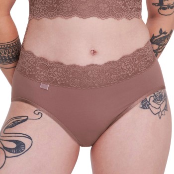 Sloggi Trusser 2P Romance Midi Mørkrosa  46 Dame