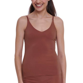 Sloggi ZERO Feel 2 0 Spaghetti Top Mørkbrun  XX-Large Dame