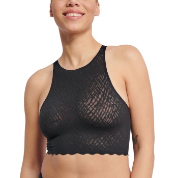 Sloggi BH ZERO Feel Bliss Crop Top Sort Medium Dame