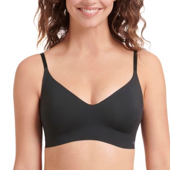 Sloggi BH ZERO Microfibre 2.0 Bralette Sort Small Dame