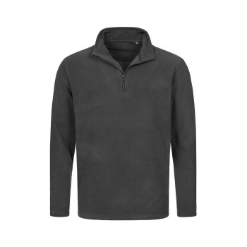 Stedman Active Fleece Half-Zip For Men Grå polyester XX-Large Herre