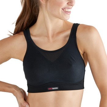 SWEMARK Sport by Swegmark Swemark Magic High Support Sport Bra BH Sort D 75 Dame