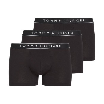 Tommy Hilfiger 3P Cotton Stretch Trunks Sort bomuld Large Herre