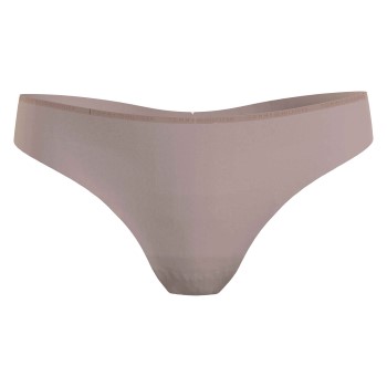 Tommy Hilfiger Trusser Essential Invisible Thong Beige Large Dame